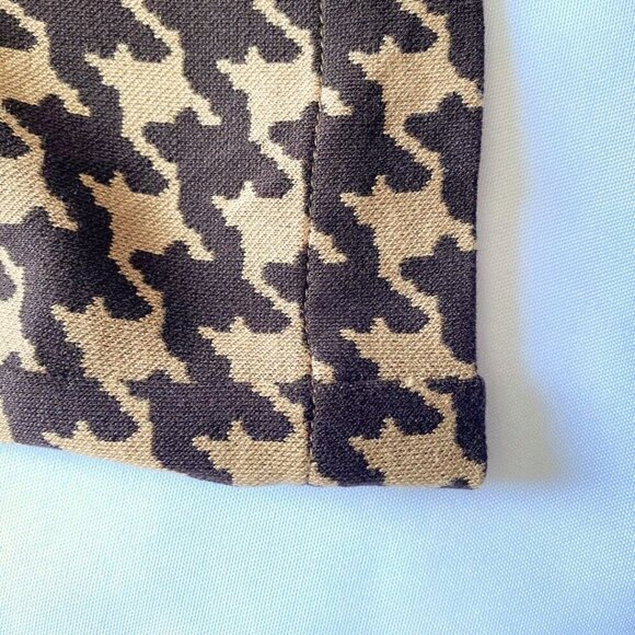 ROUJE PARIS SIDONIE KNIT MIDI PENCIL SKIRT IN BROWN AND TAN - S (38) - Picture 9 of 11